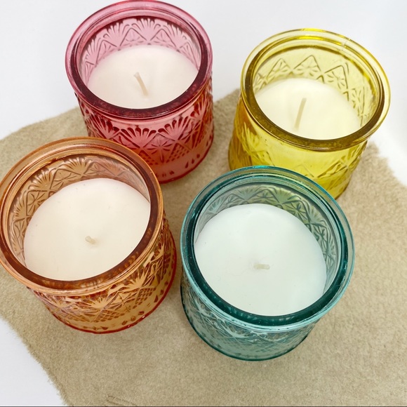 Accents Set Of 4 Bohemian Glass Votive Candles Poshmark